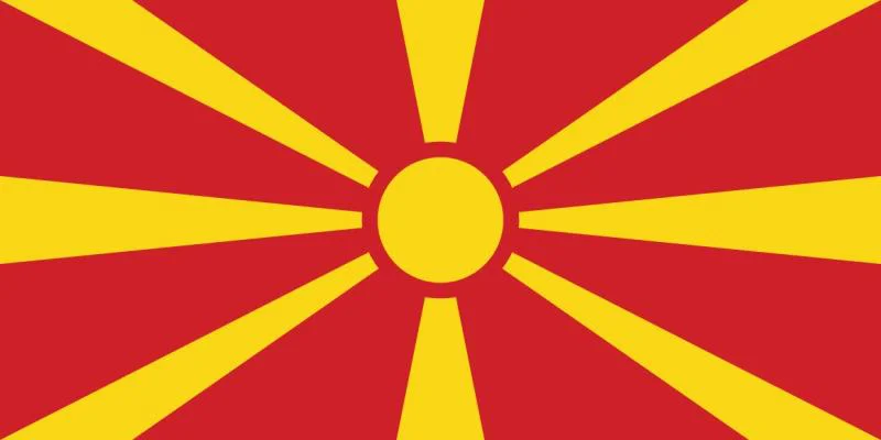Flag of North Macedonia
