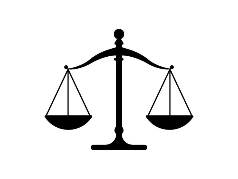 Justice is the fair and consistent application of laws and principles to ensure everyone is treated the same way.
